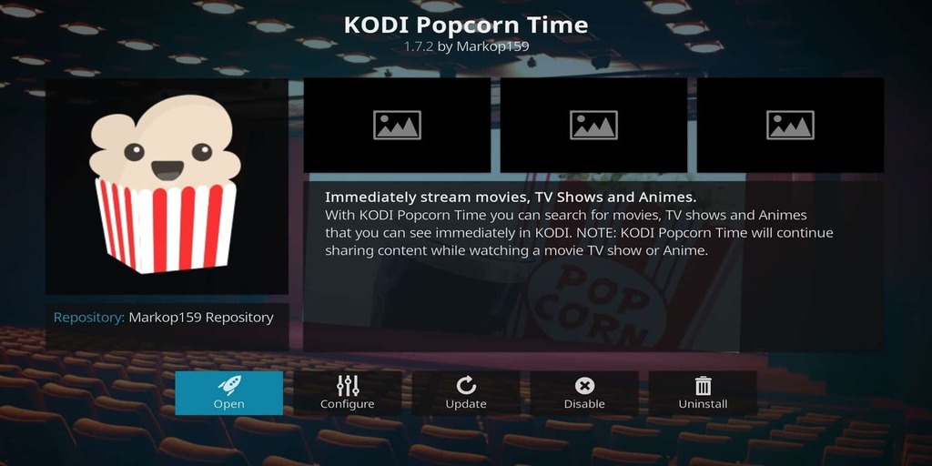 Popcorn Time on Kodi