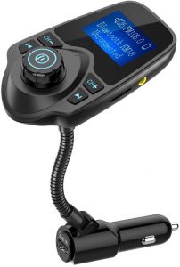 Nulaxy Bluetooth Car FM Transmitter Audio Adapter Receiver