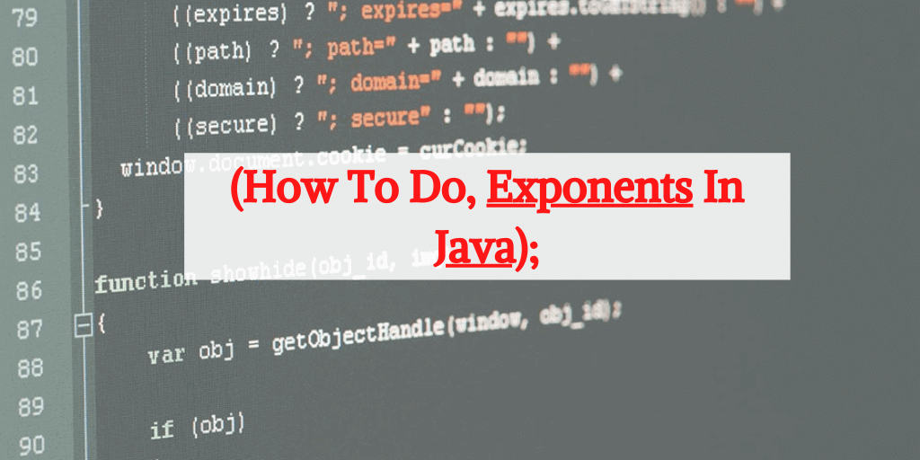 How To Do Exponents In Java