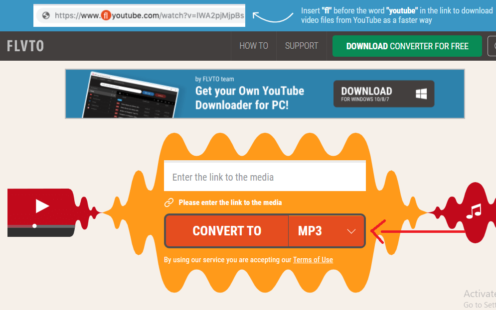 SELECT THE FILE FORMAT