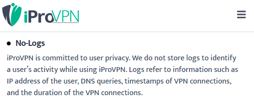 iprovpn no log