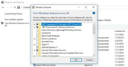 Turn off unnecessary Windows components