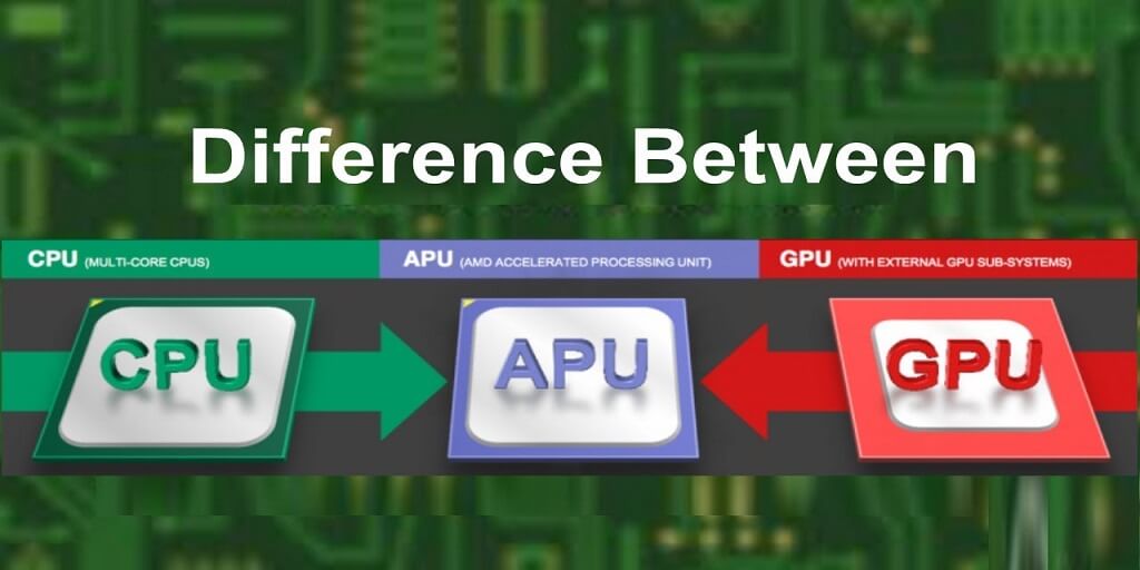 APU vs CPU vs GPU