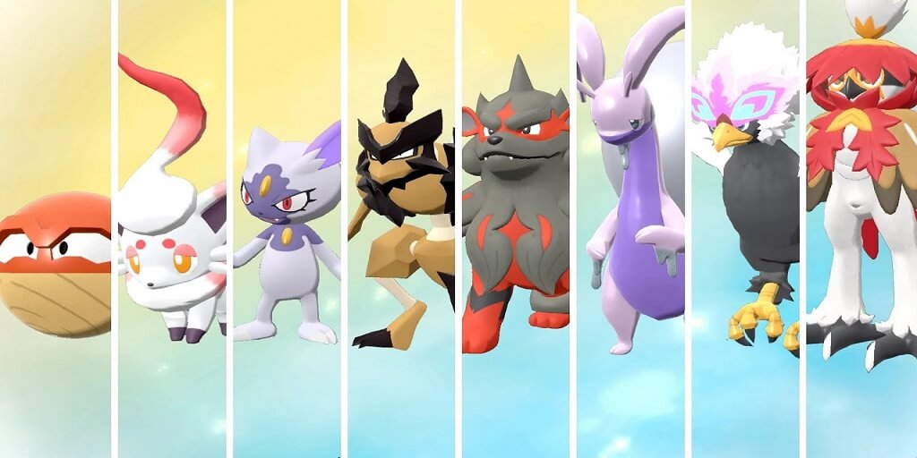 All the Hisuian Forms In Pokémon Legends - Arceus