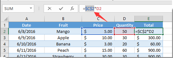 How to Lock Formula Cells in Excel