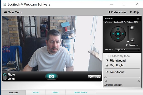 Logitech C920 Software