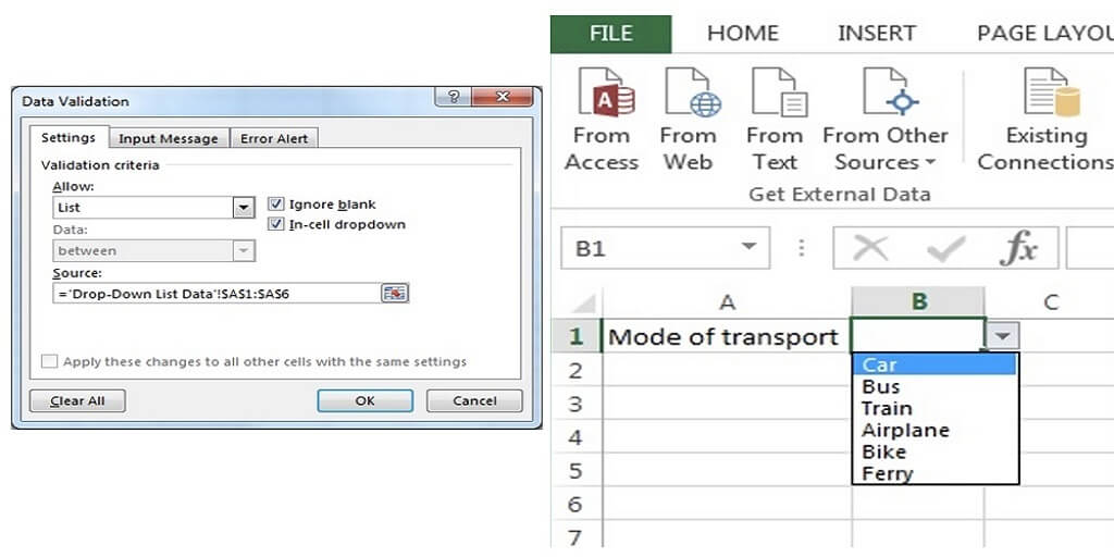 How to Insert a Drop-down List in Excel?