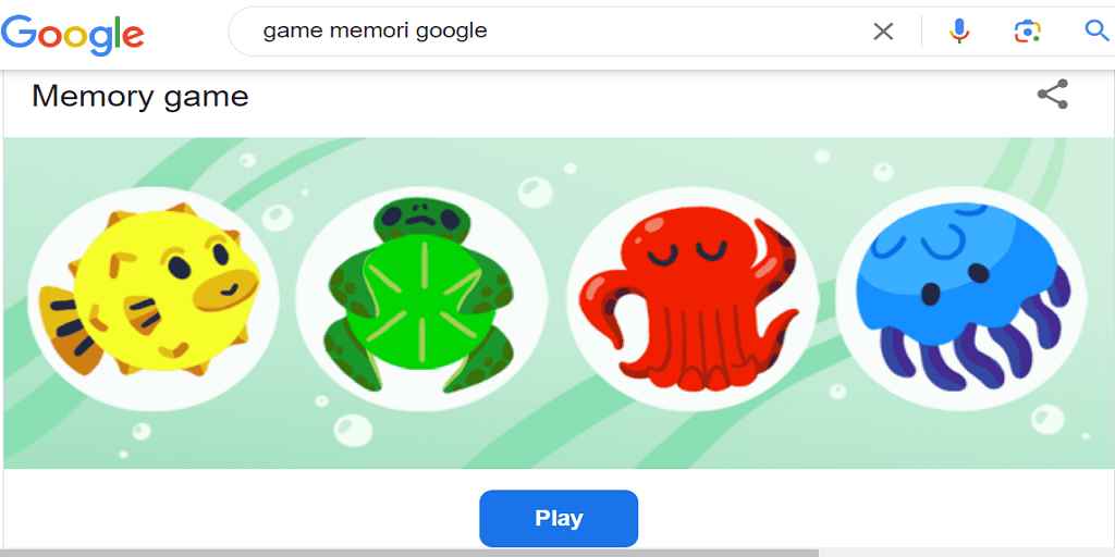 google memory game