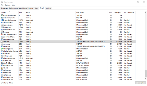 Halting the Vmmem Process