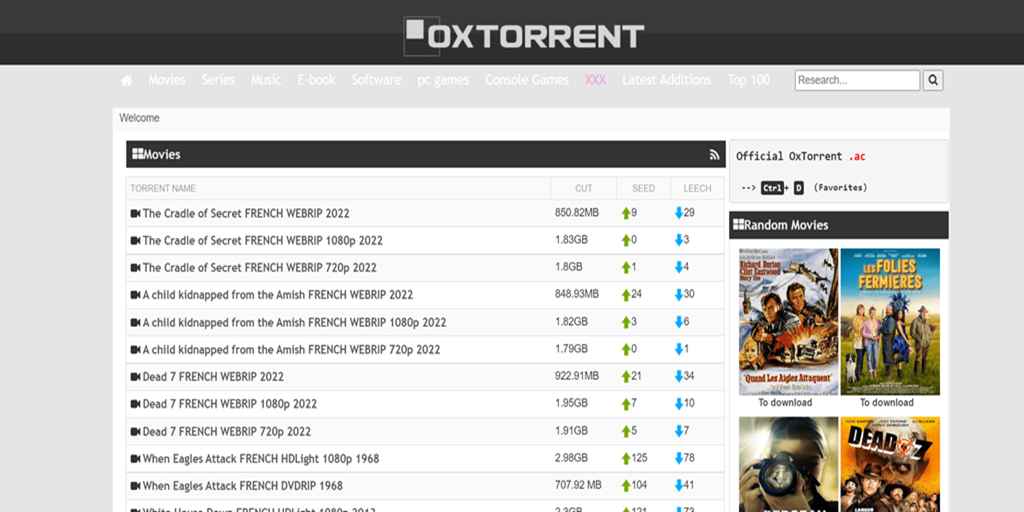 20 Best Ox Torrent Alternative Websites